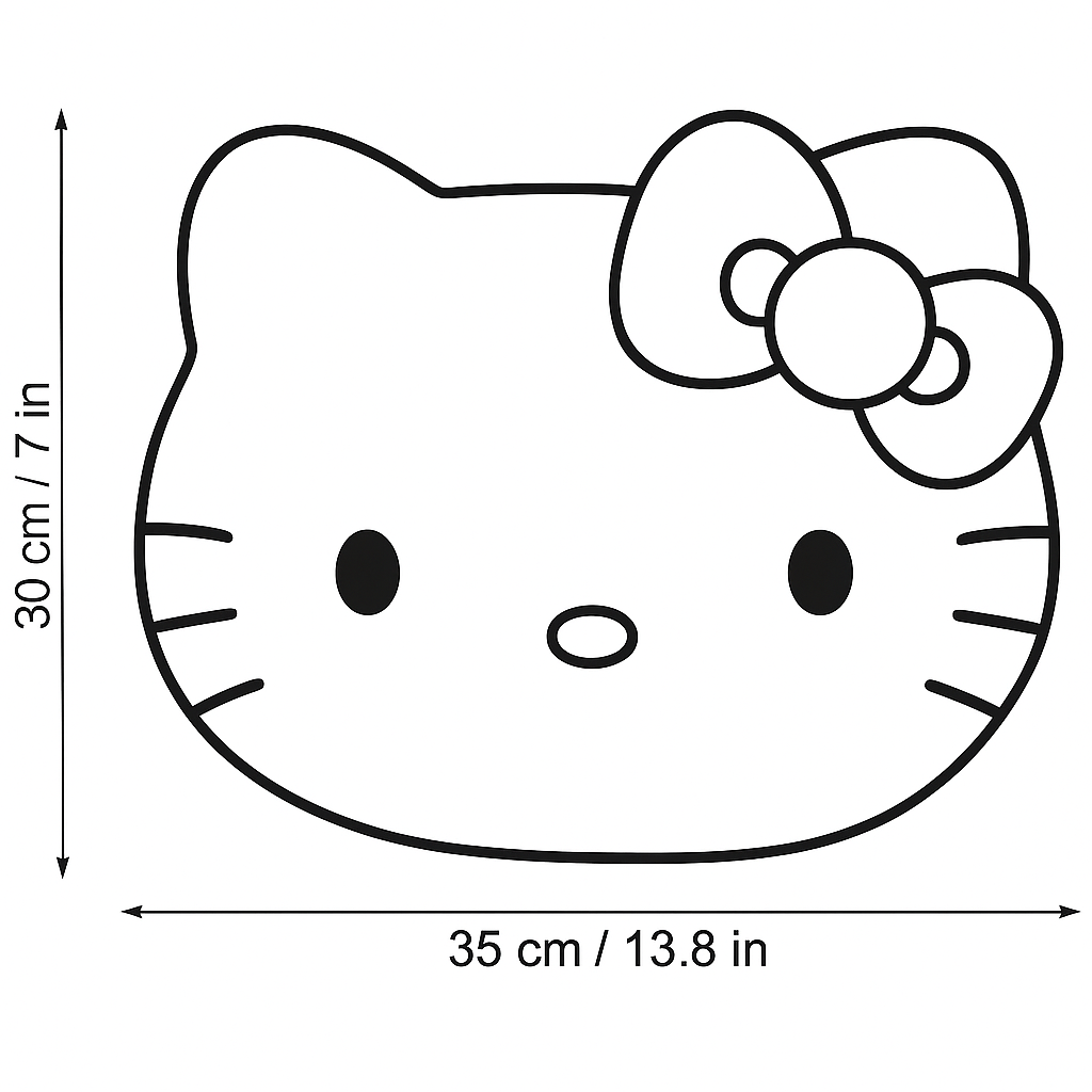 Coussin en peluche Hello Kitty