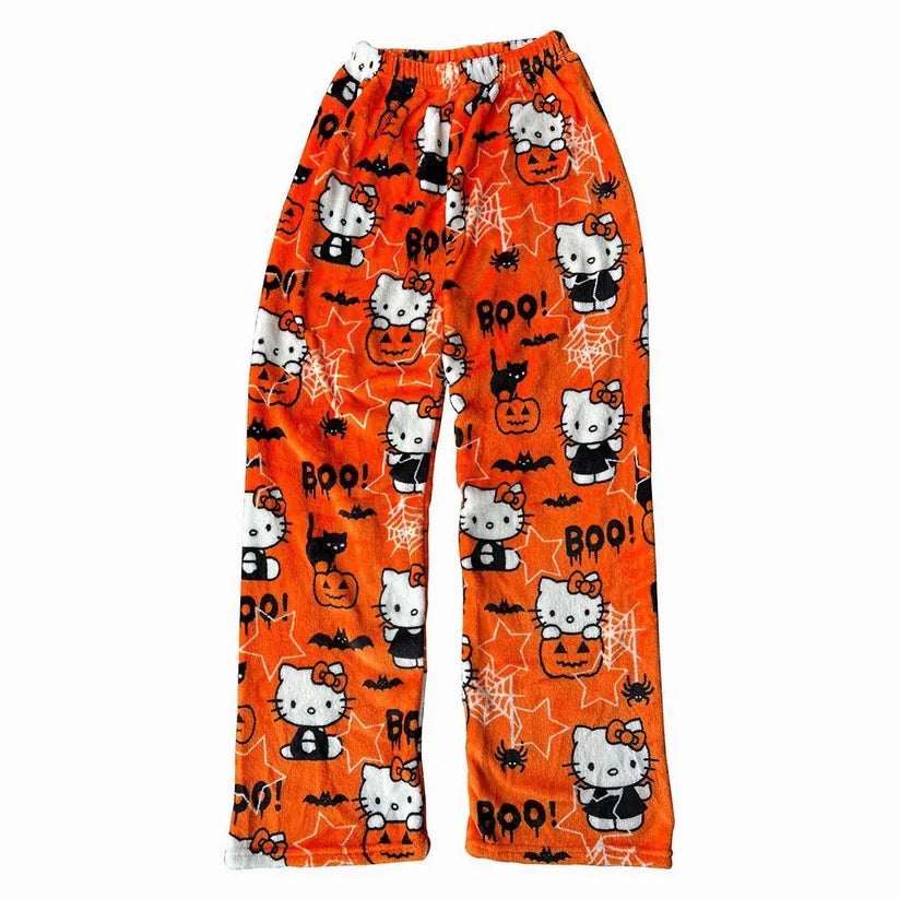Pyjama Hello Kitty orange pour Halloween