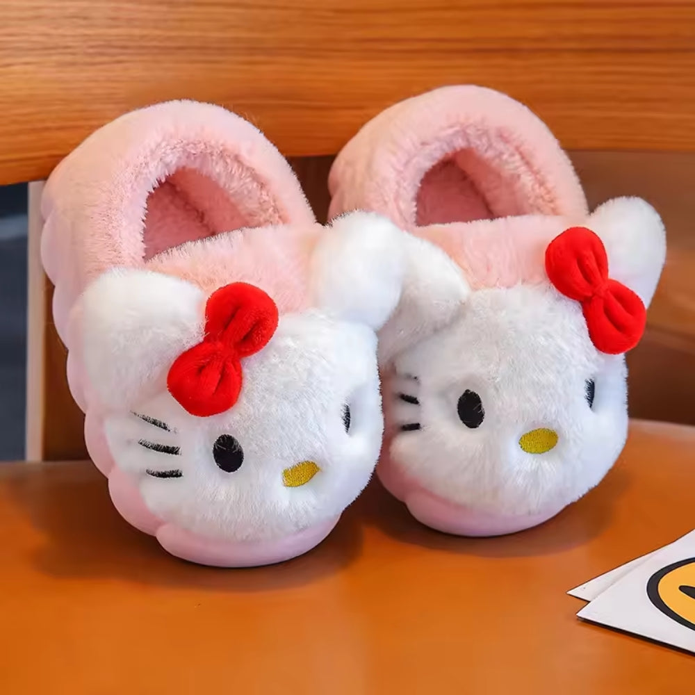 Pantoufles en peluche Hello Kitty