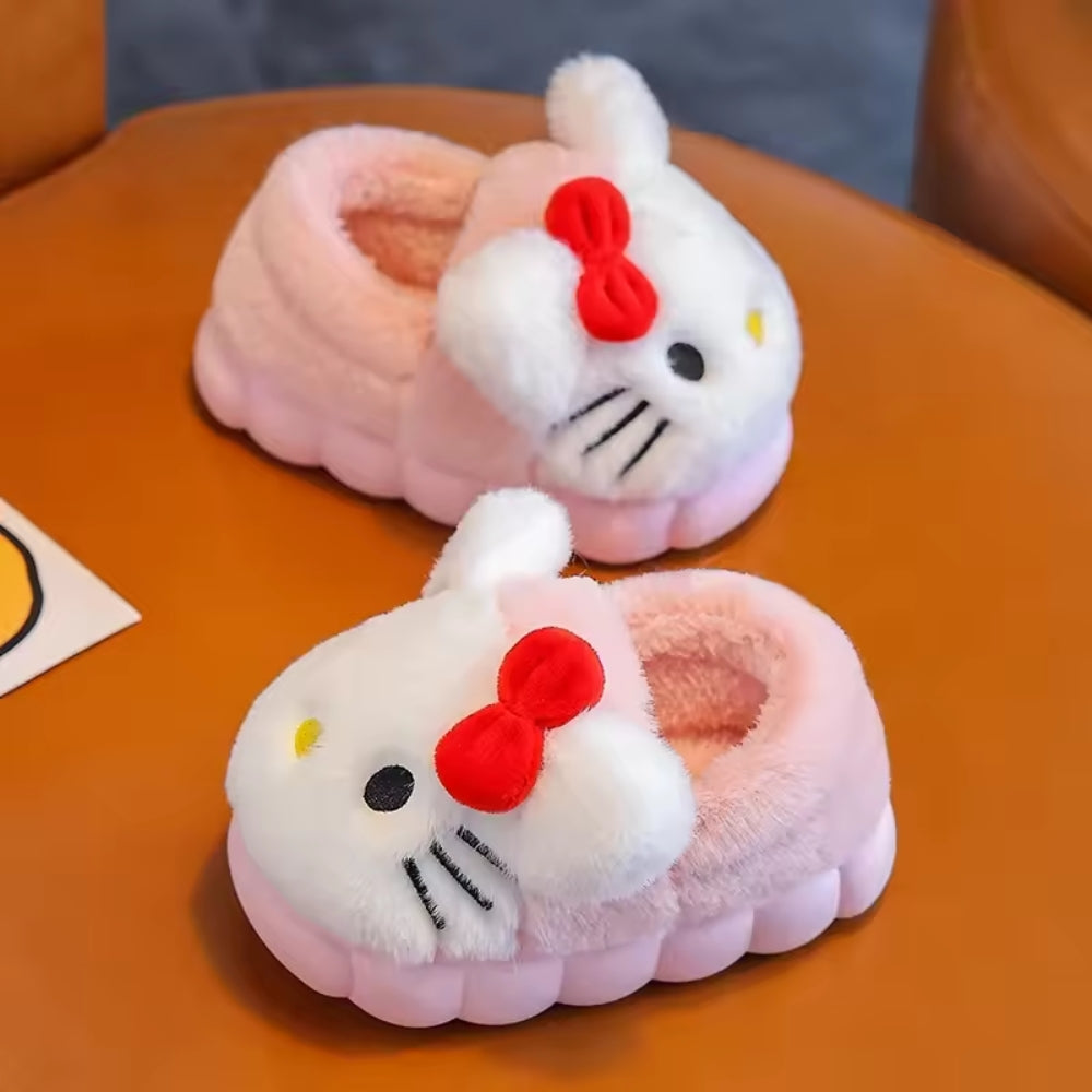 Pantoufles en peluche Hello Kitty