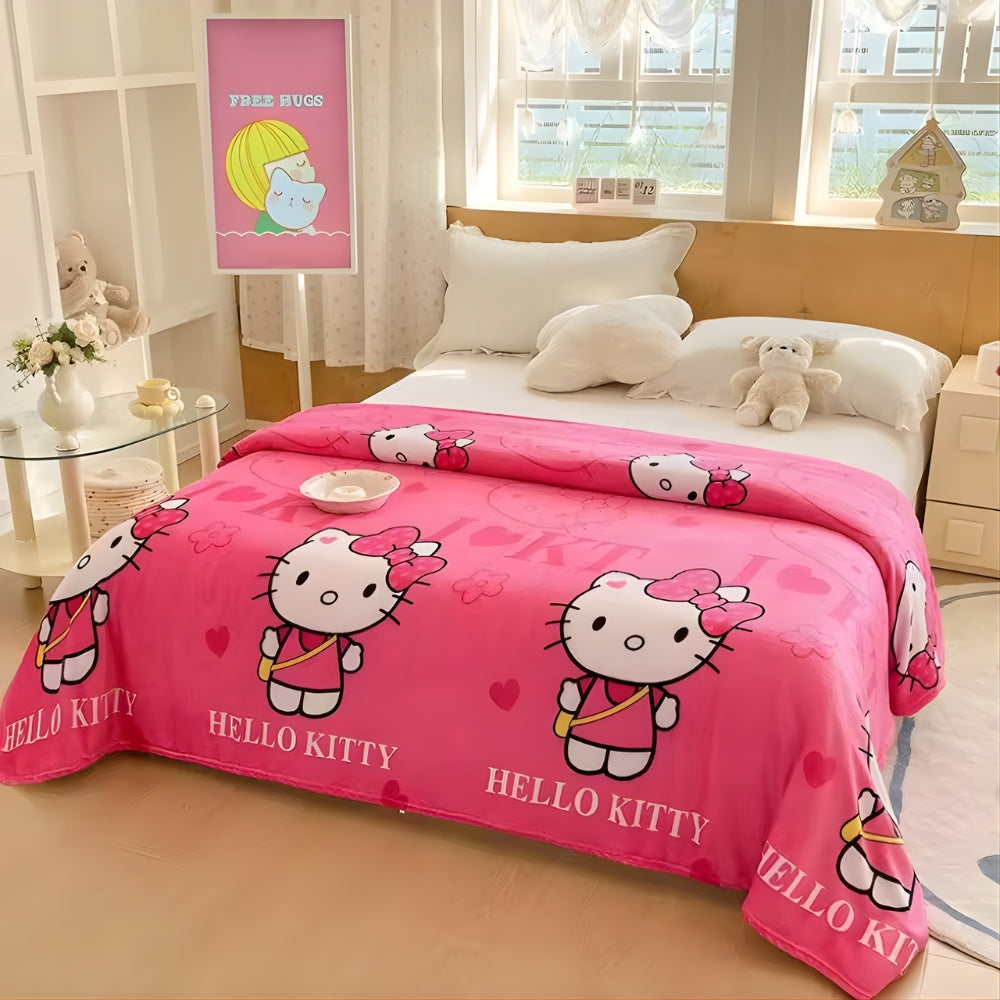 Couverture Hello Kitty toute douce