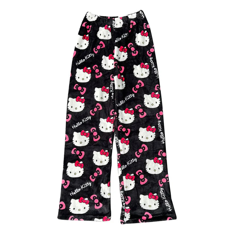 Pyjama Hello Kitty noir et rose