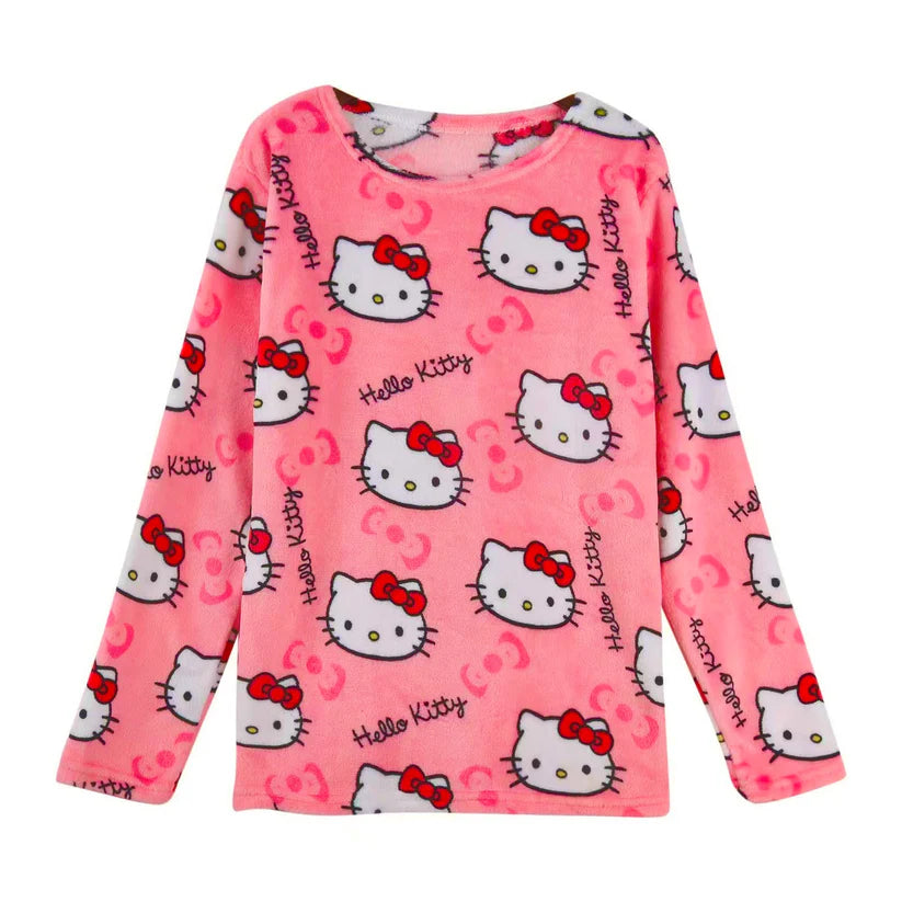 Haut de pyjama Hello Kitty rose fuchsia